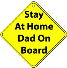 Set of Stay at Home Mom and Dad Signs